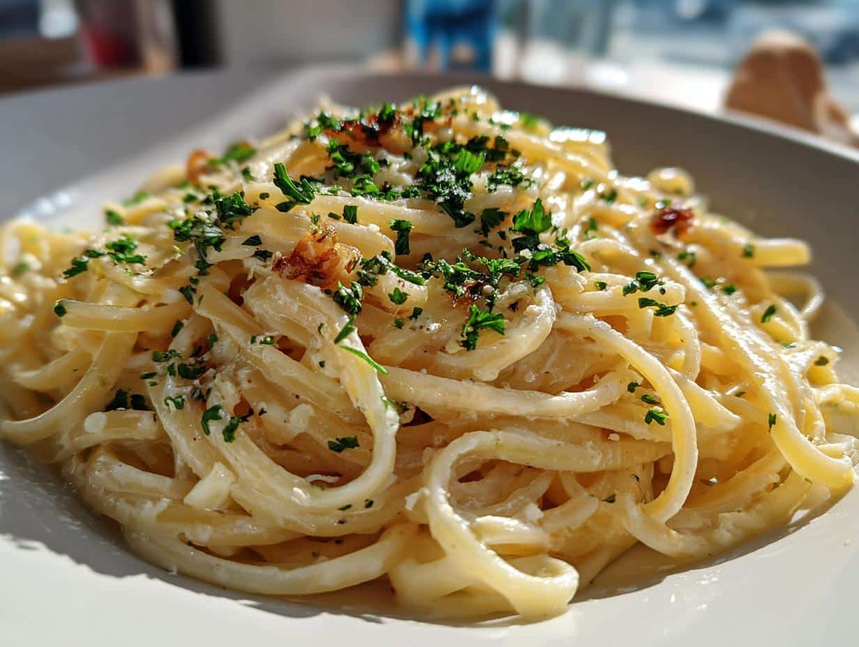 15-Minute Creamy Garlic Pasta: Insanely Delicious & Fast