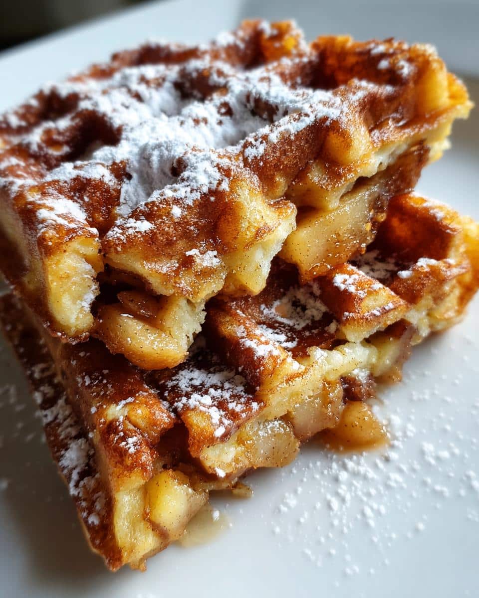 Apple Fritter Waffle Donuts - detail 2