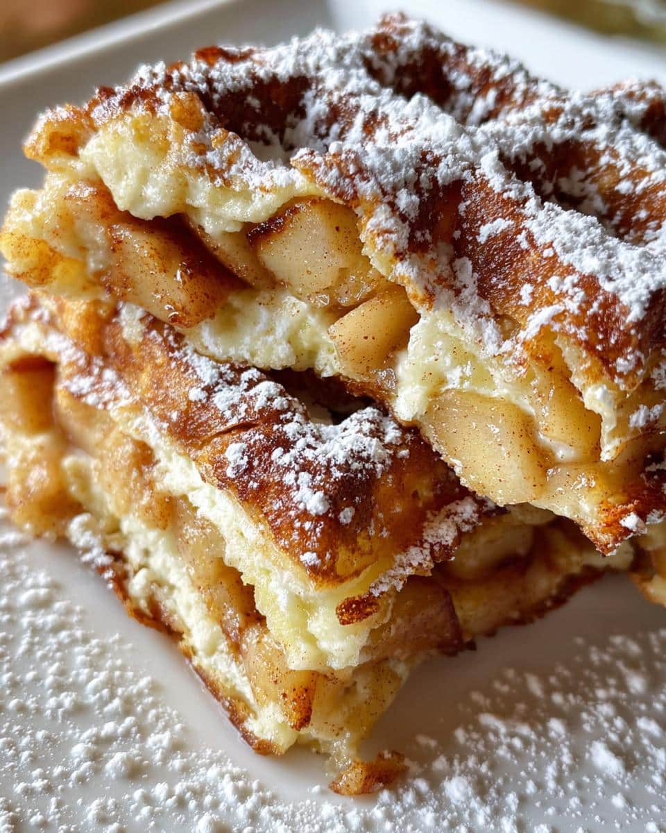 Apple Fritter Waffle Donuts - detail 3