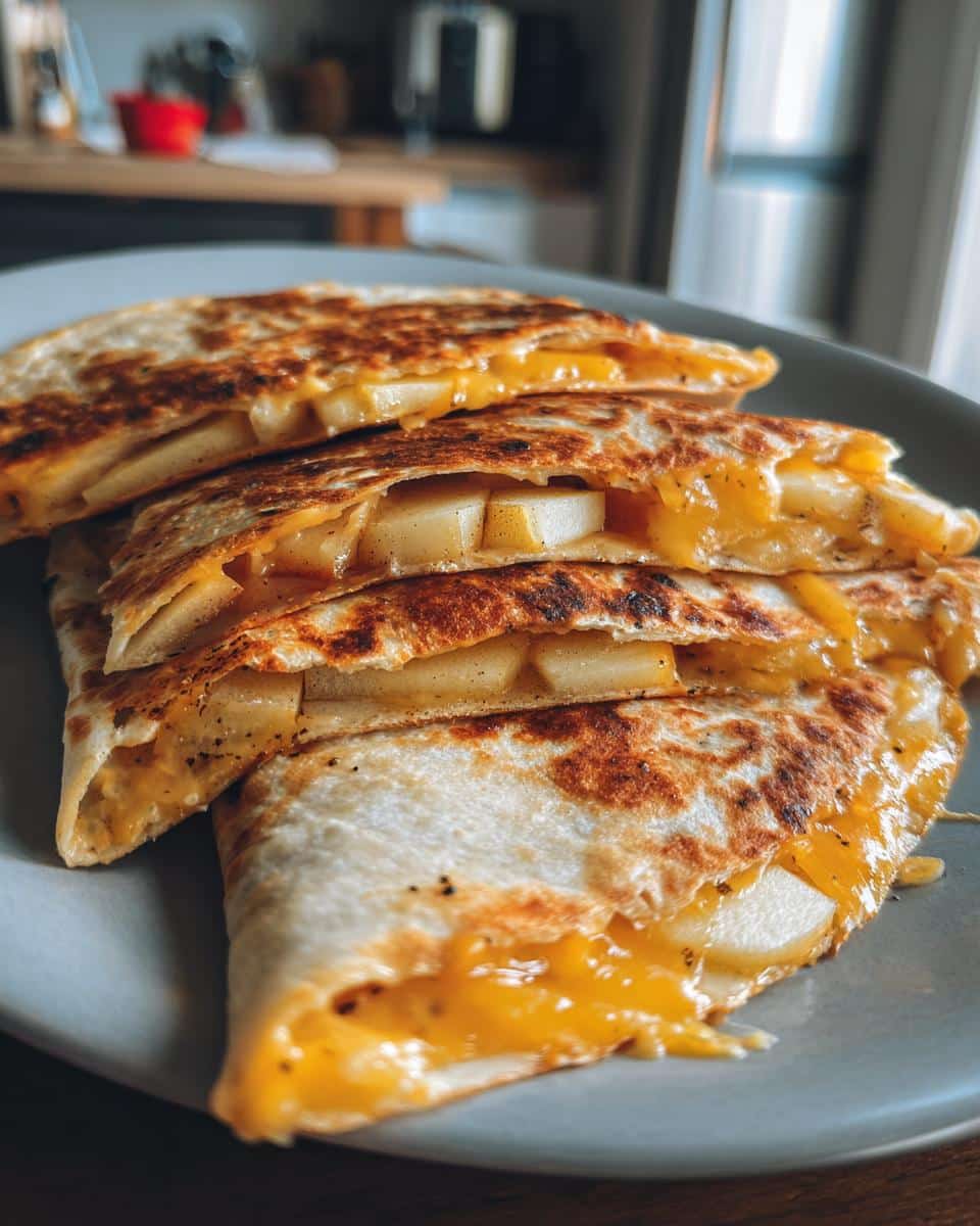Apple and Cheddar Quesadillas - detail 3