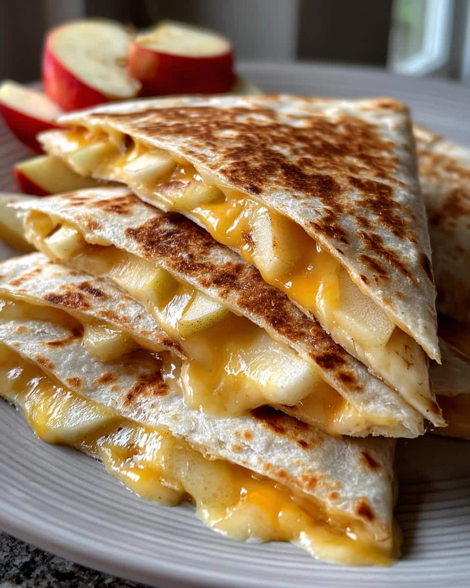 Apple and Cheddar Quesadillas - detail 4