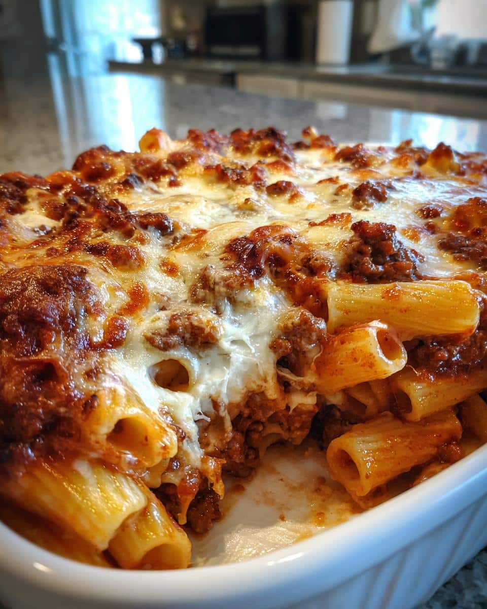 Baked Rigatoni with Meat Sauce. - detail 1