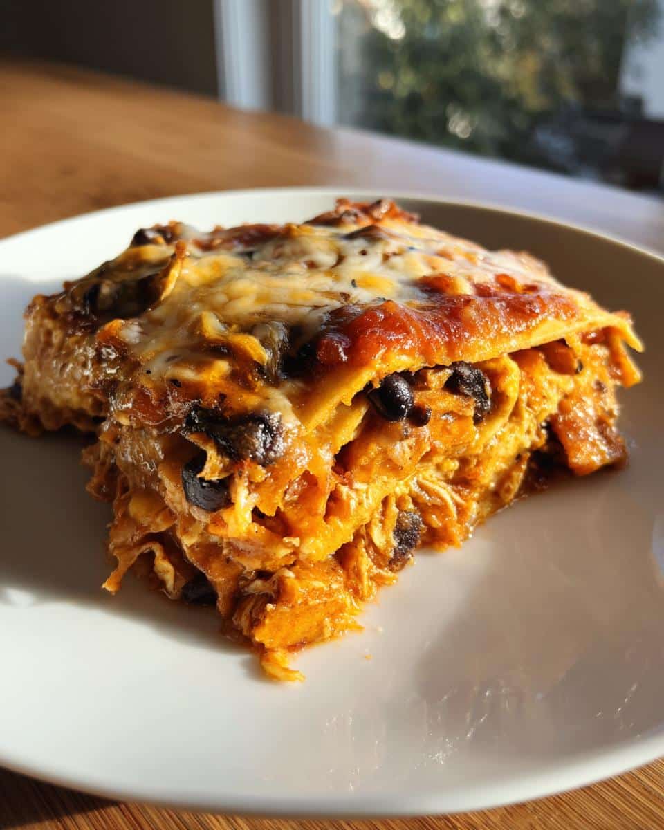 Black Bean & Sweet Potato Enchilada Casserole - detail 1