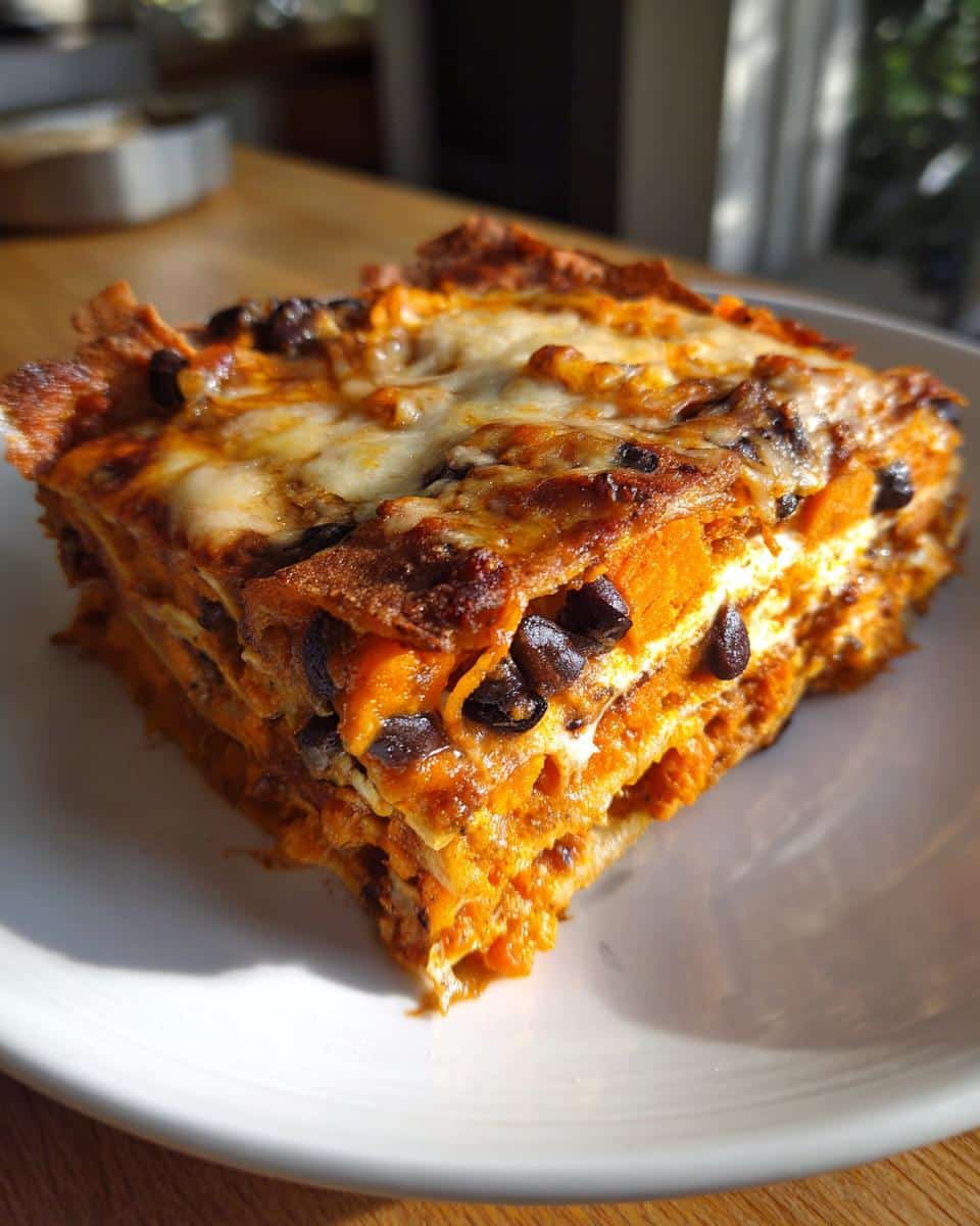 Black Bean & Sweet Potato Enchilada Casserole - detail 3