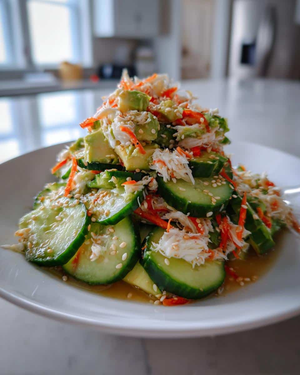 California Roll Cucumber Salad - detail 1