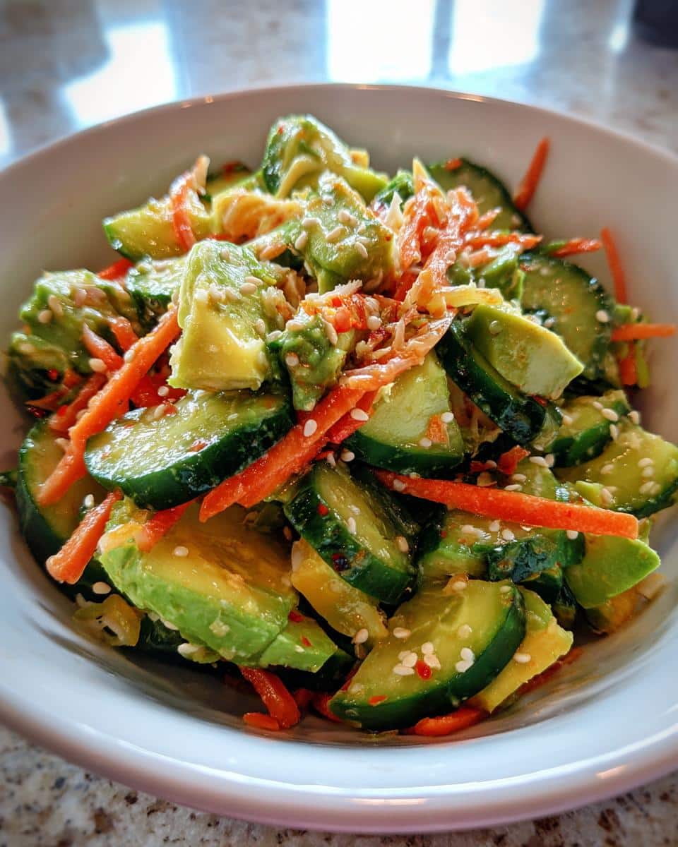 California Roll Cucumber Salad - detail 2