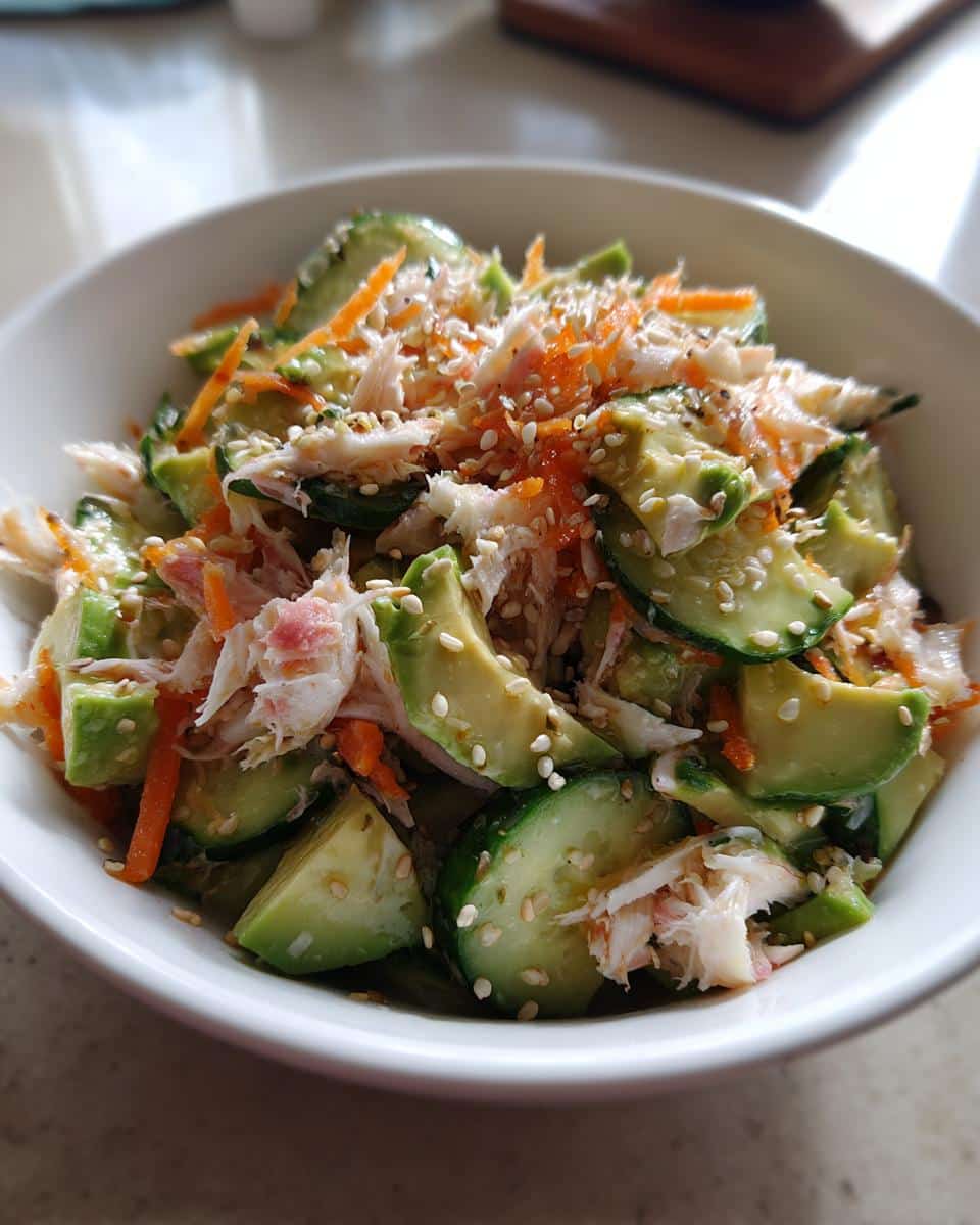 California Roll Cucumber Salad - detail 3