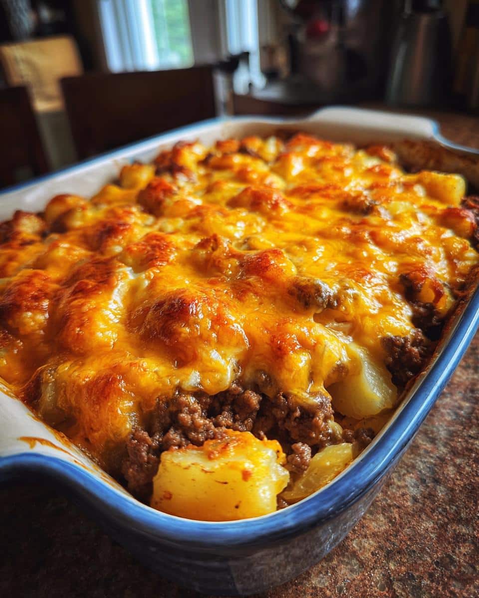Cheesy Hamburger Potato Casserole - detail 1