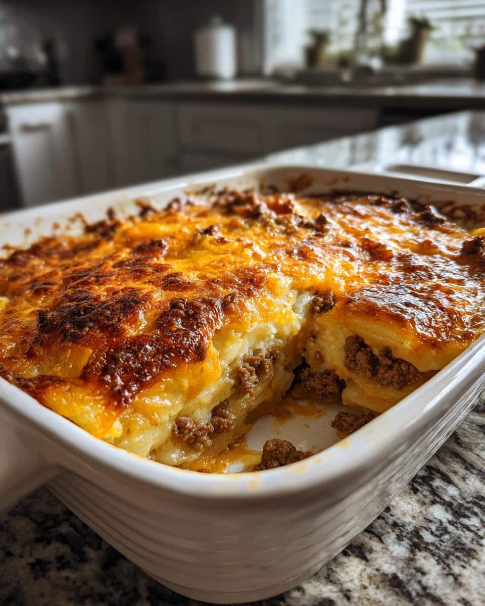 Cheesy Hamburger Potato Casserole - detail 2