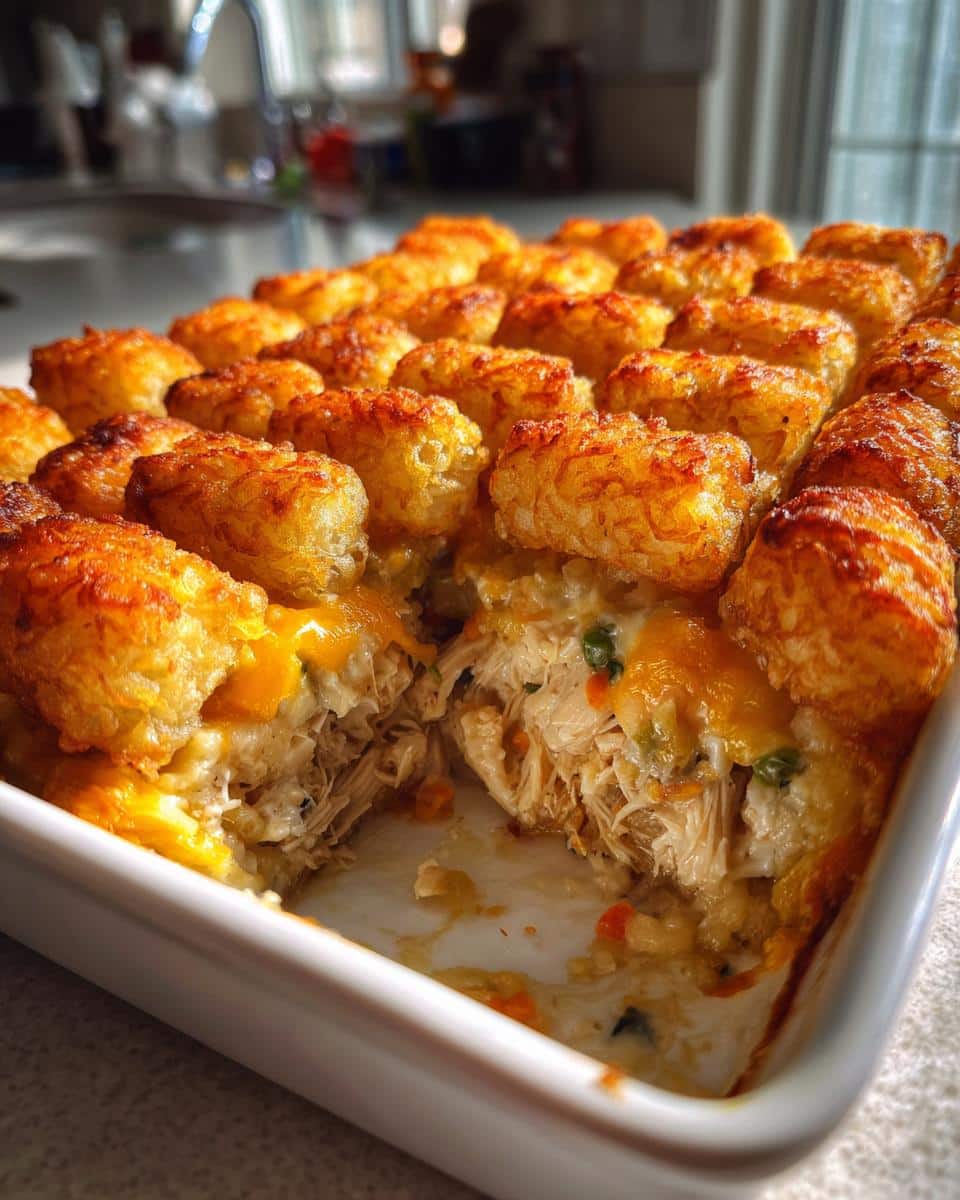 Chicken Tot Pie. - detail 3