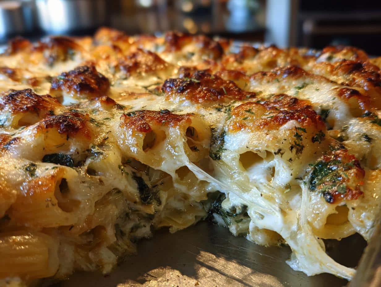 Irresistible Creamy Spinach and Artichoke Pasta Casserole in 45 Minutes