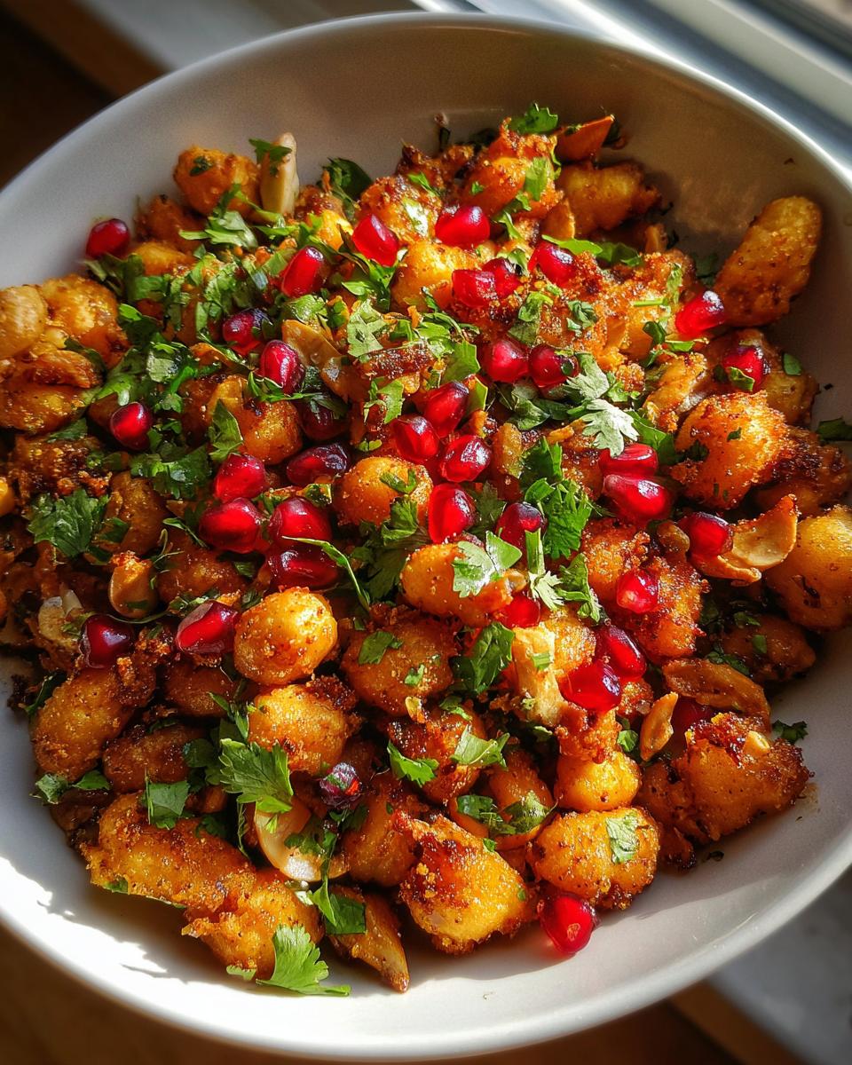 Crispy Foxnut and Pine Nut Chaat. - detail 1