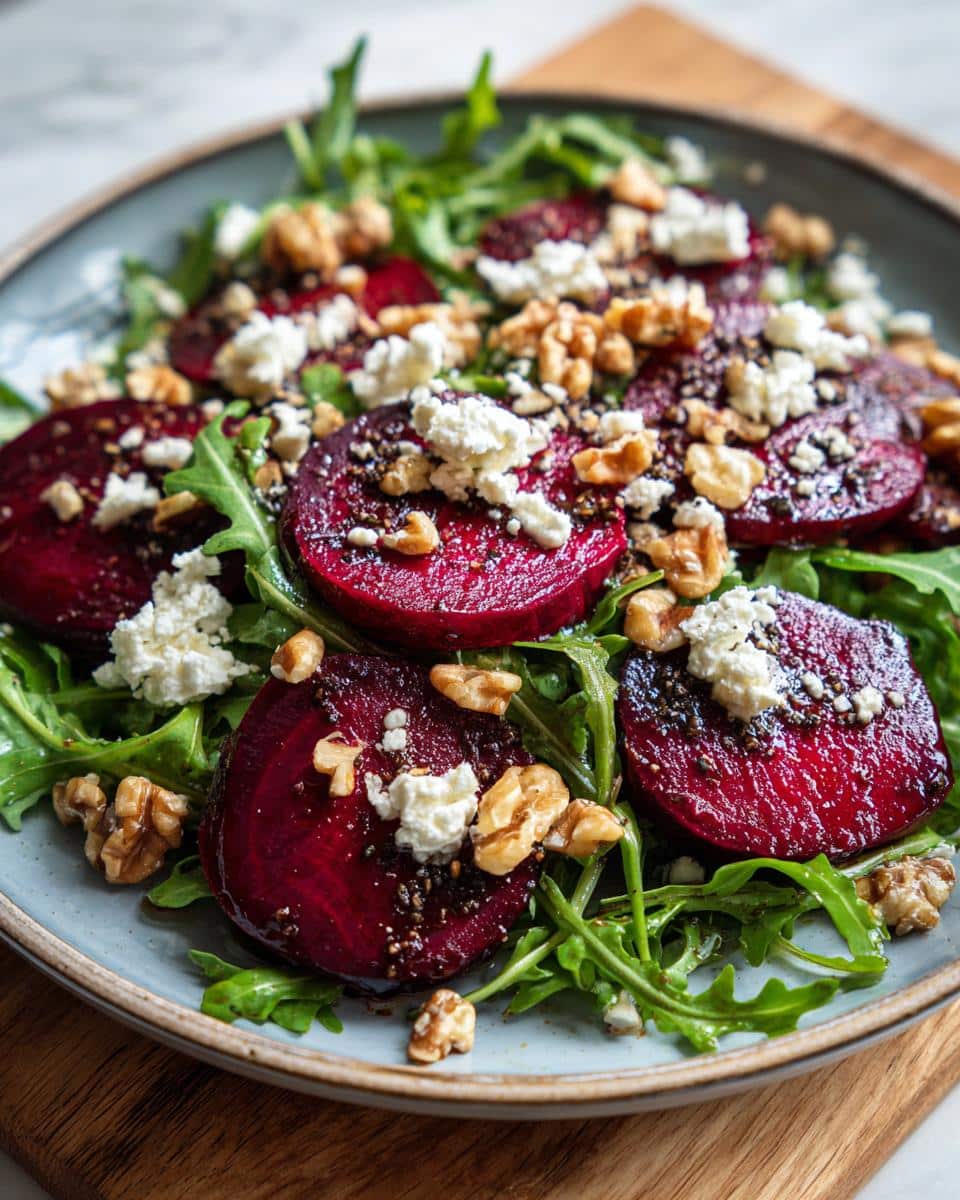 Delicious Beet Salad with Arugula Balsamic Vinaigrette - detail 1