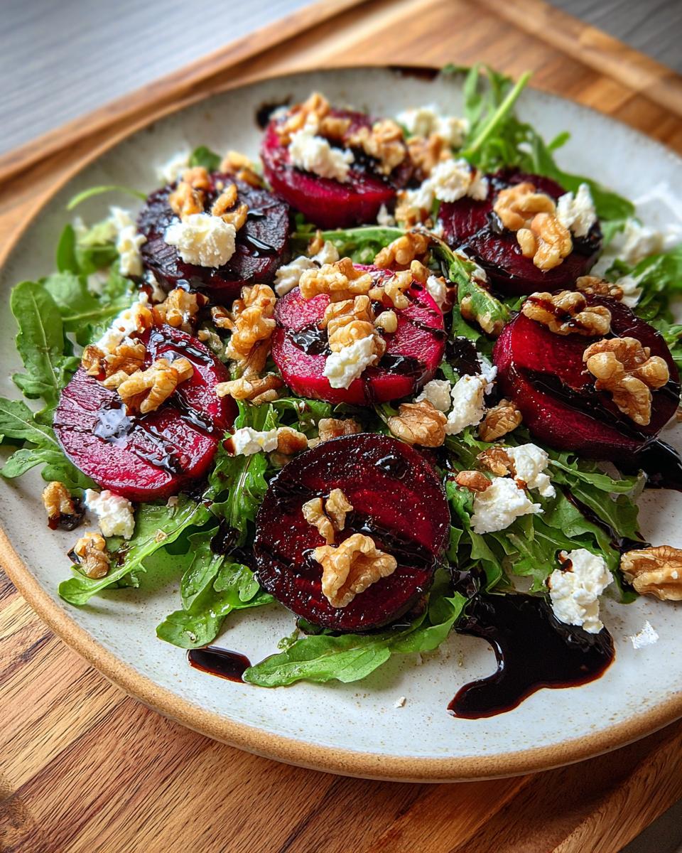 Delicious Beet Salad with Arugula Balsamic Vinaigrette - detail 3