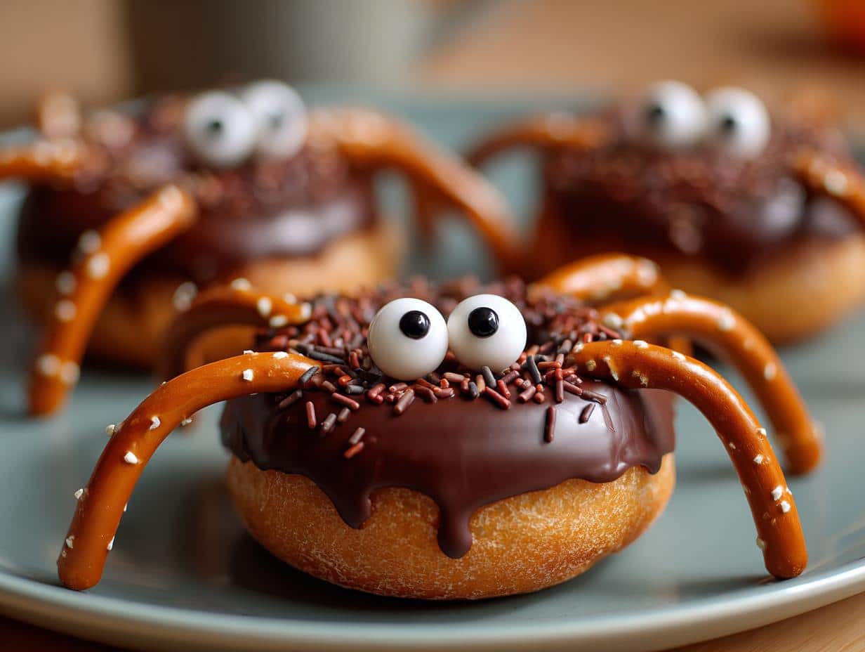 10-Minute Donut Spiders: So Cute It’s Scary