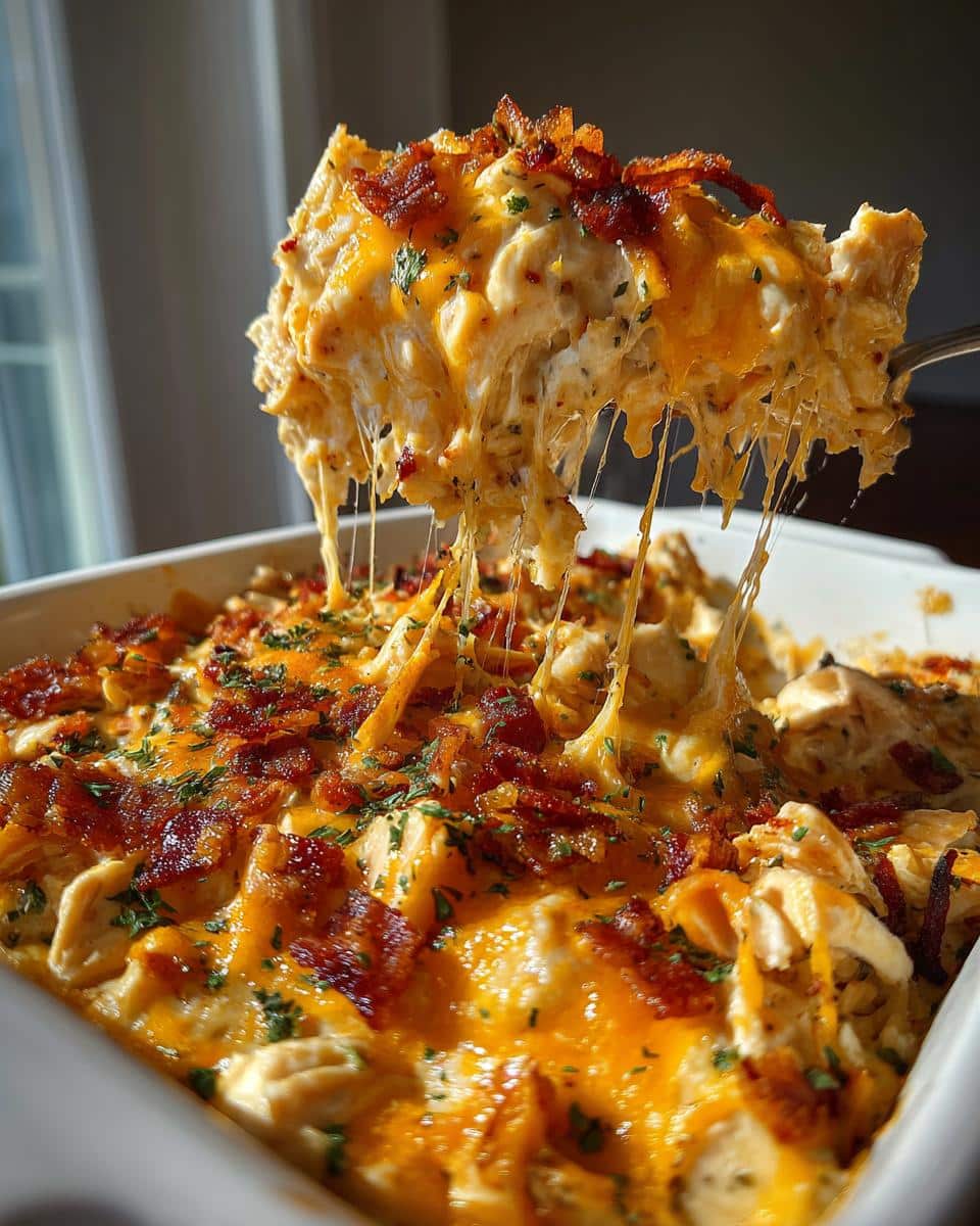 Easy Chicken Bacon Ranch Casserole. - detail 1