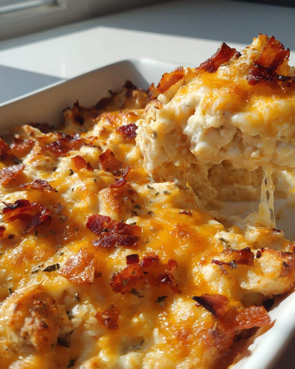 Easy Chicken Bacon Ranch Casserole. - detail 2