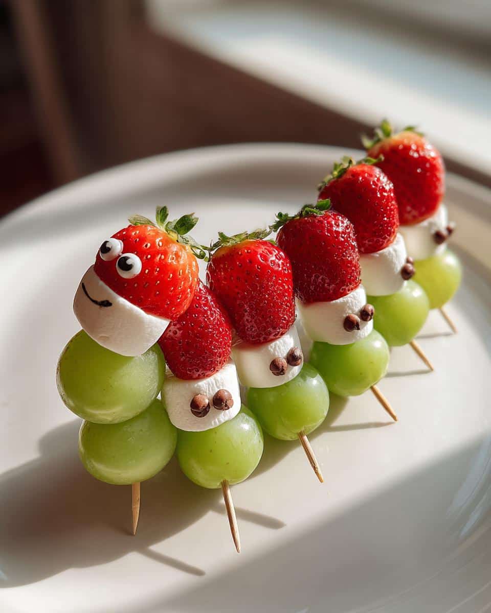 Fruit Caterpillar Skewers. - detail 3