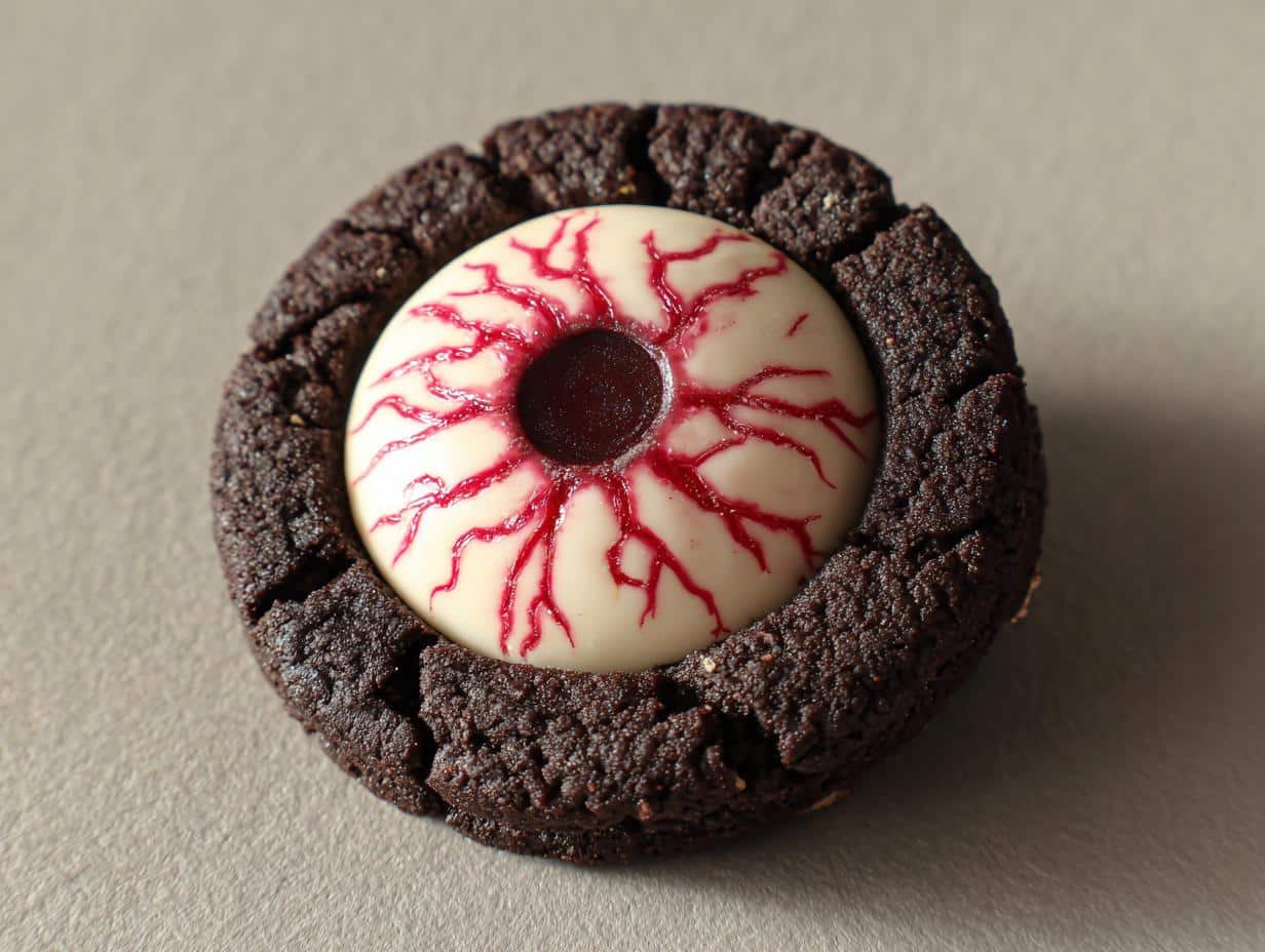 15-Minute Halloween Eyeball No-Bake Cookies That Wow Everyone