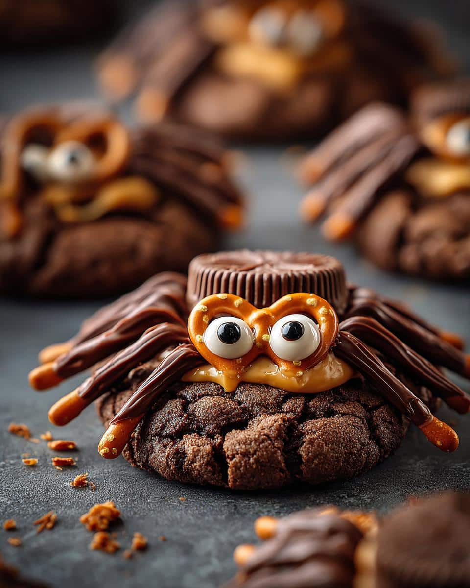 Halloween Spider Cookies. - detail 1
