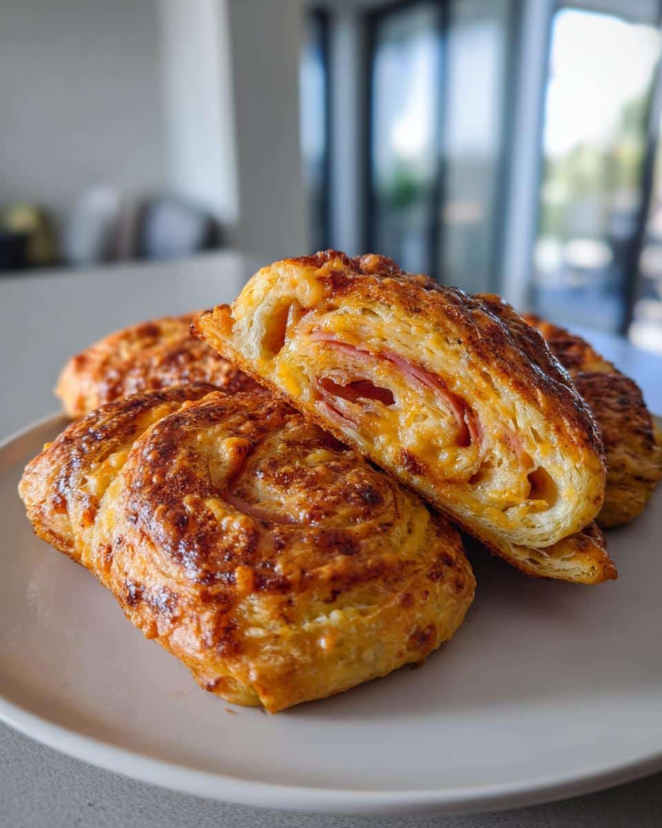 Ham and Cheese Pinwheels - detail 2