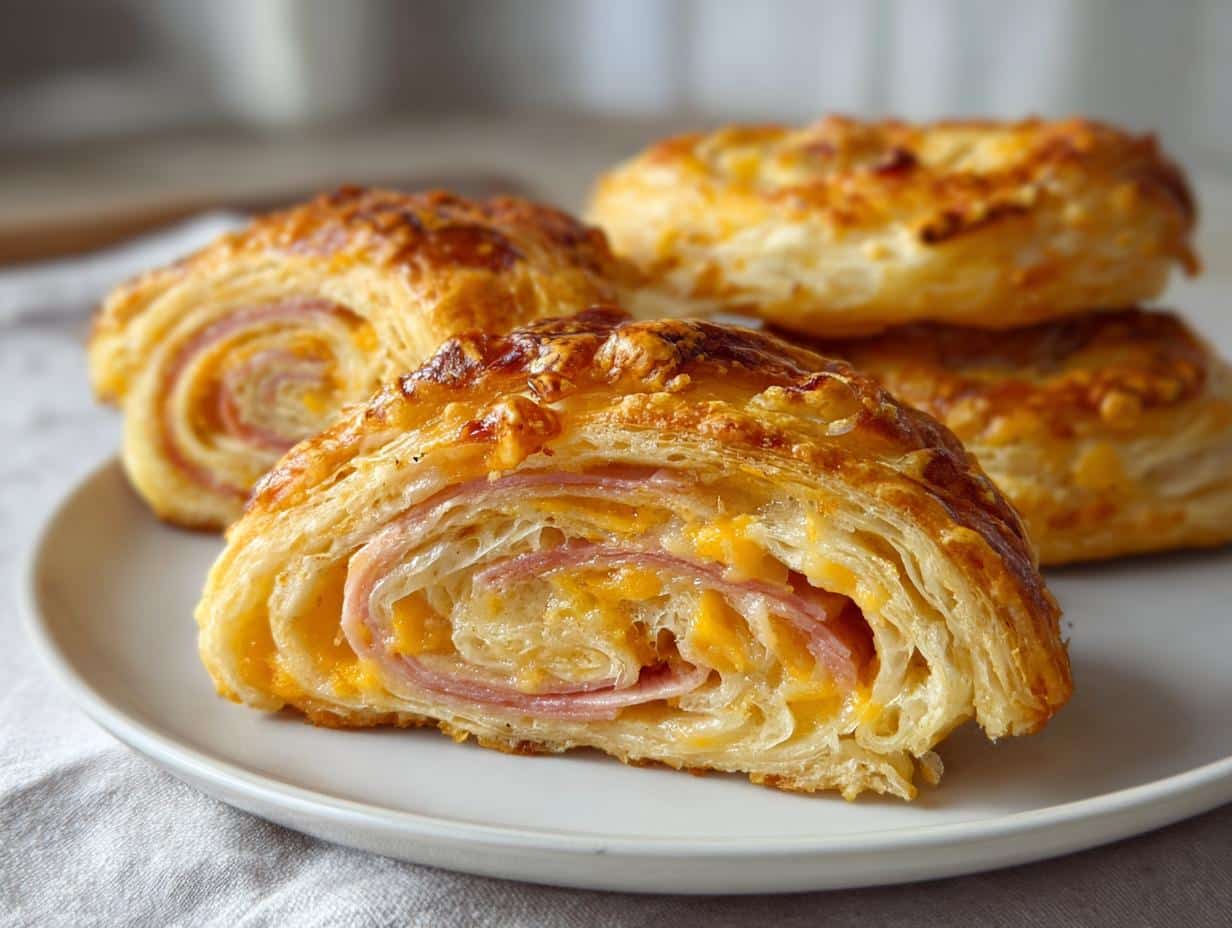 Irresistible 5-Ingredient Ham and Cheese Pinwheels Recipe