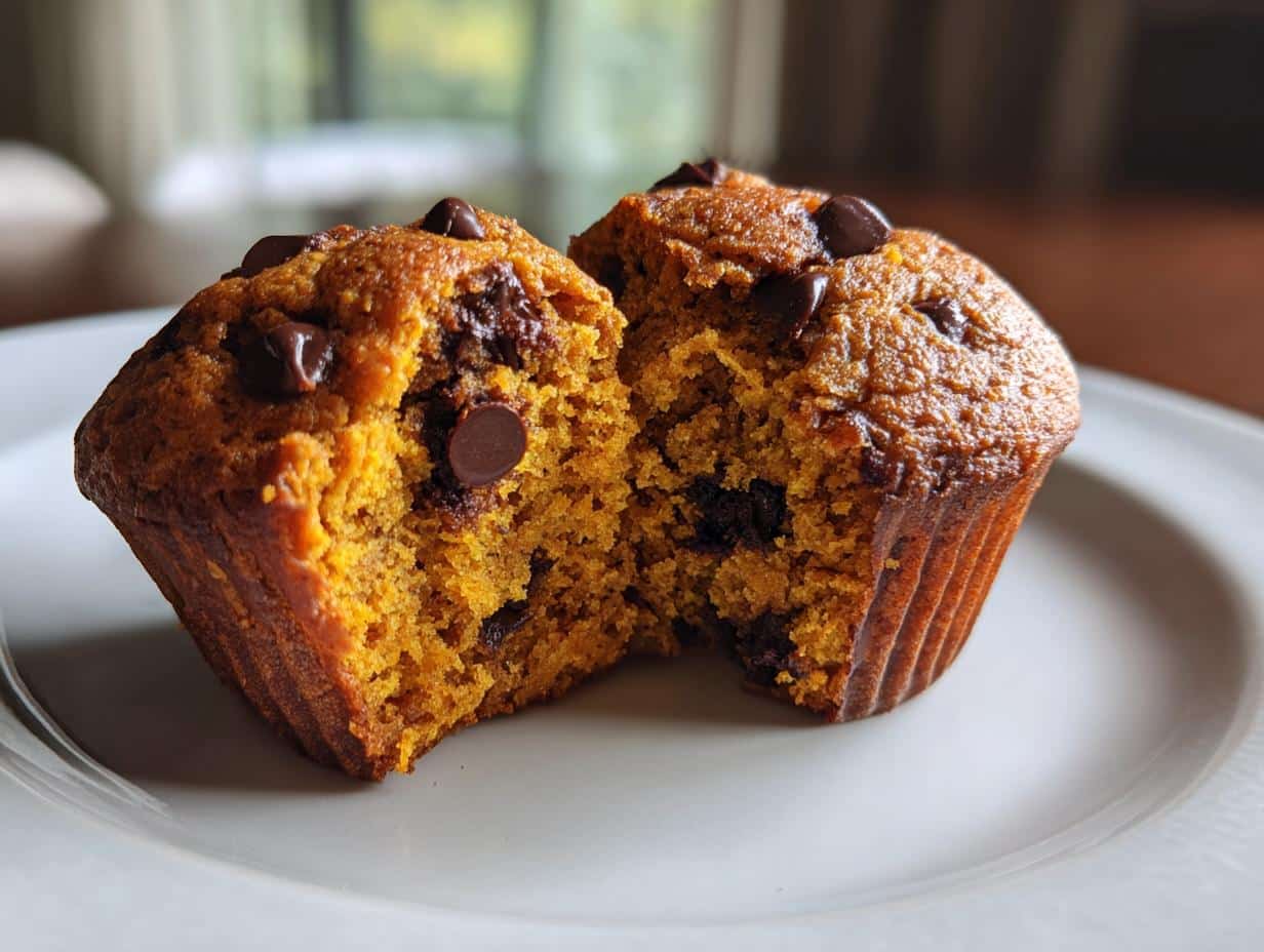“120-Calorie Pumpkin Chocolate Chip Muffins – Guilt-Free Bliss”