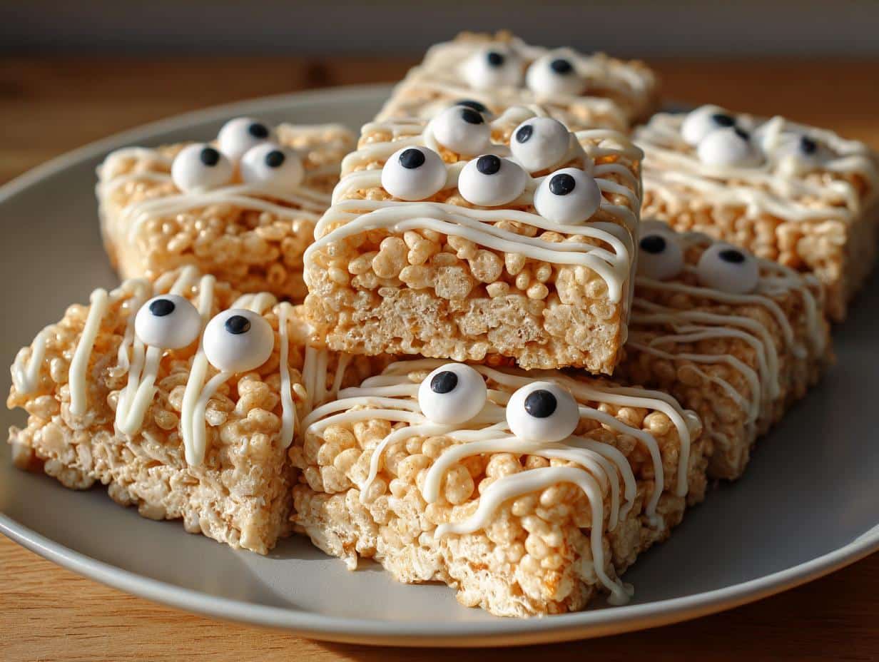 25 Adorable Mummy Rice Krispie Treats Kids Will Devour Instantly