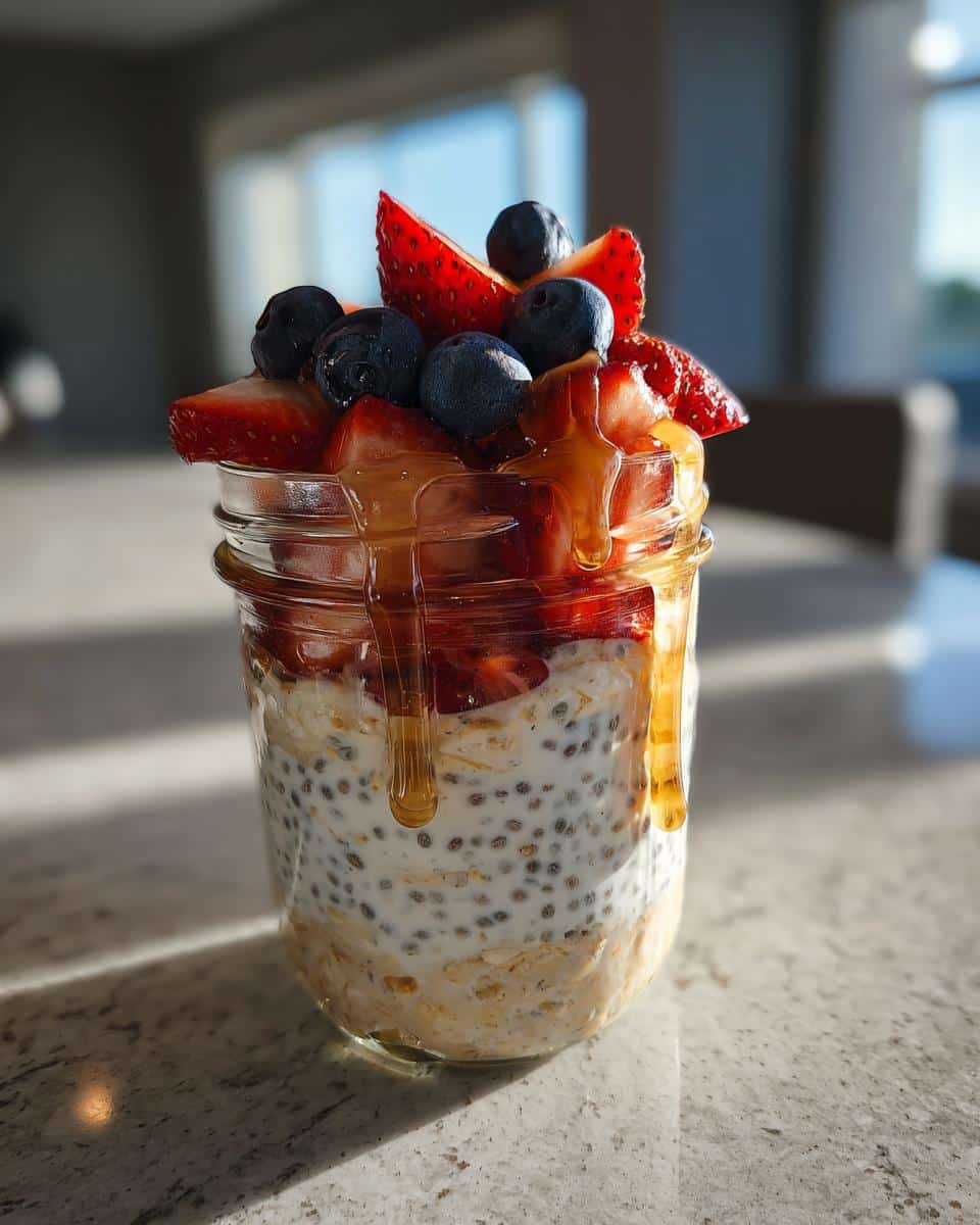 Overnight Oats with Greek Yogurt - detail 1