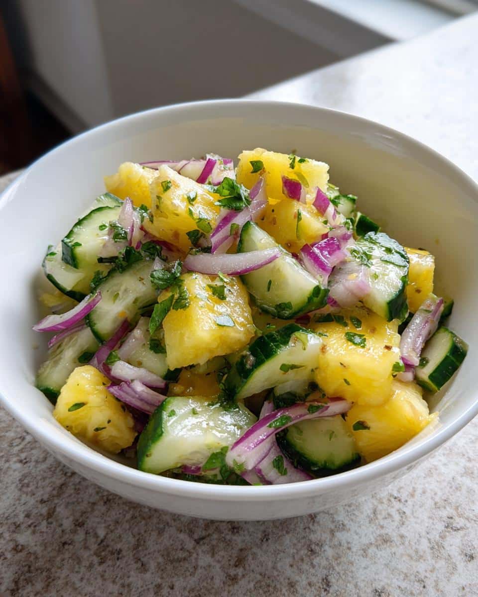 Pineapple Cucumber Salad - detail 1