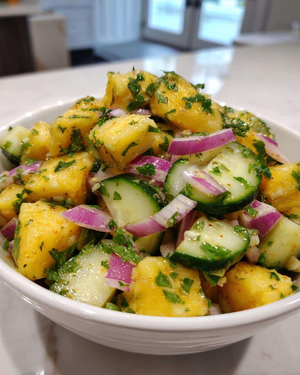 Pineapple Cucumber Salad - detail 2