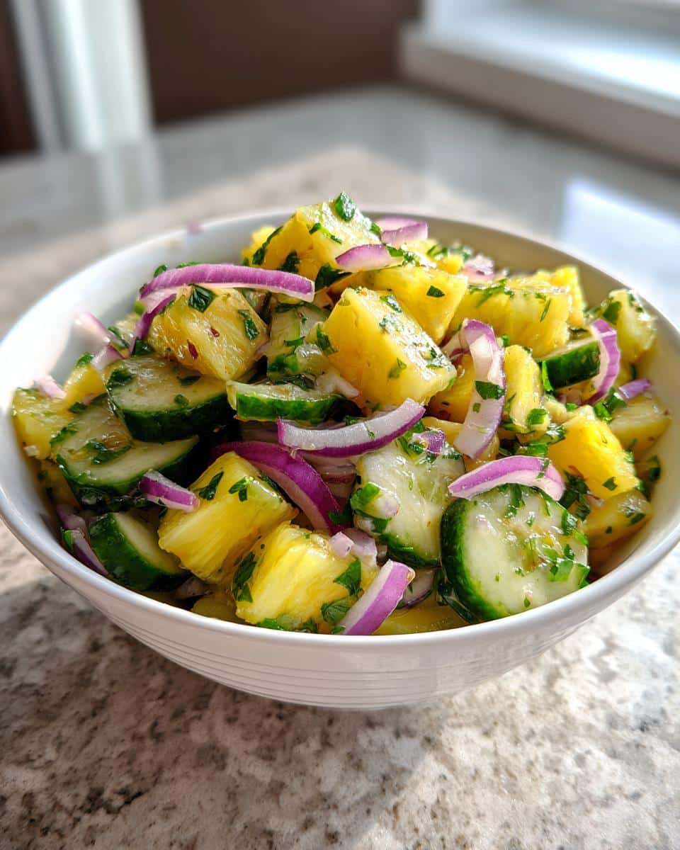 Pineapple Cucumber Salad - detail 3