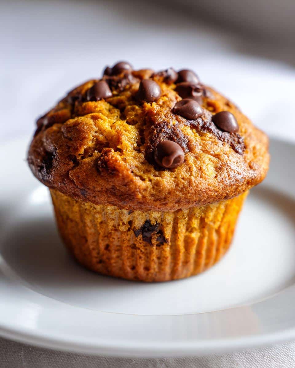 Pumpkin Chocolate Chip Muffins. - detail 1