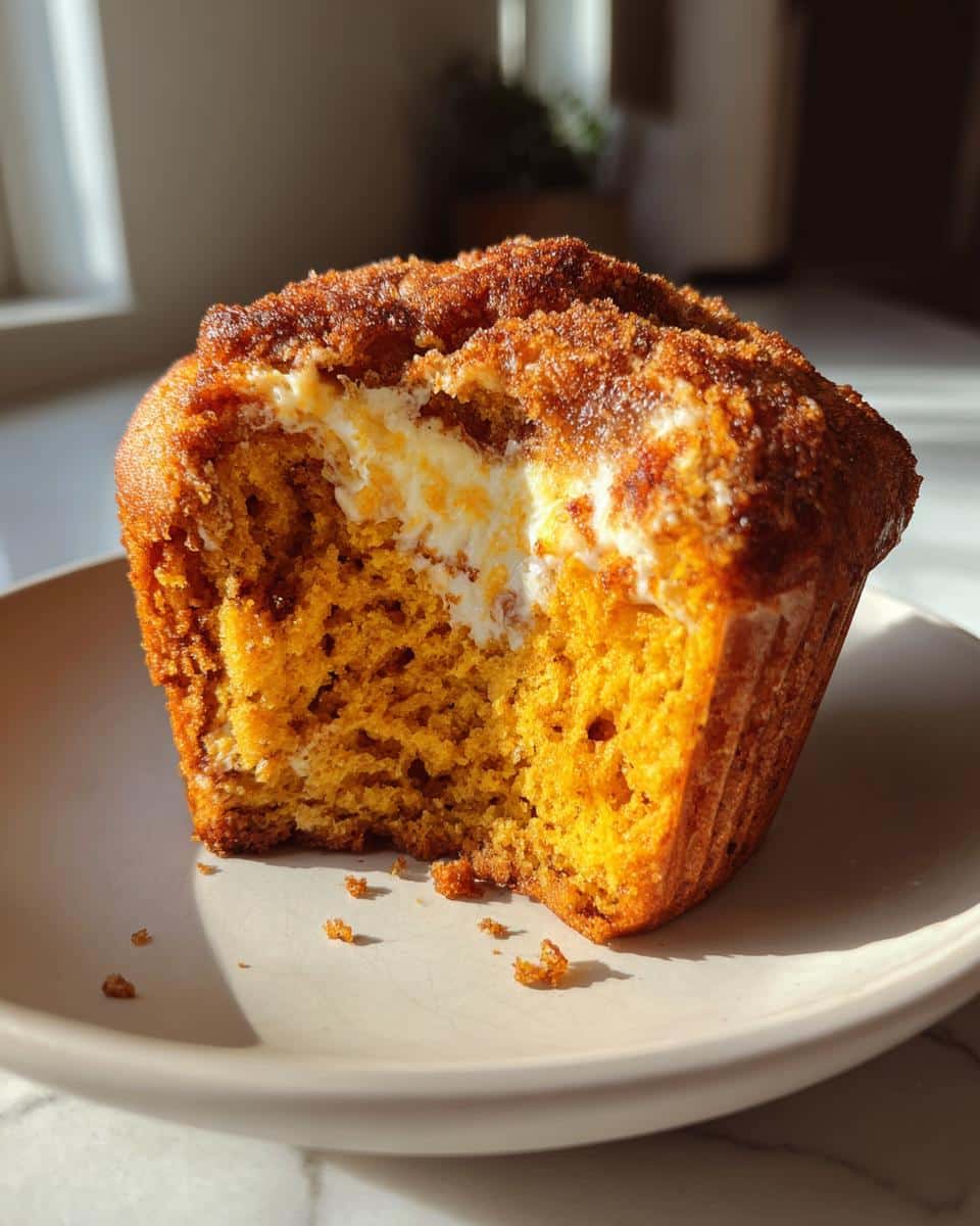 Pumpkin Cream Cheese Swirl Muffins - detail 1