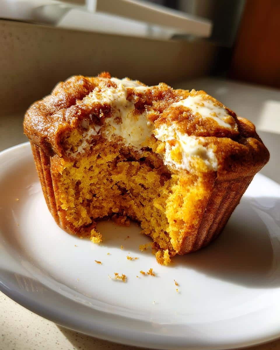 Pumpkin Cream Cheese Swirl Muffins - detail 2