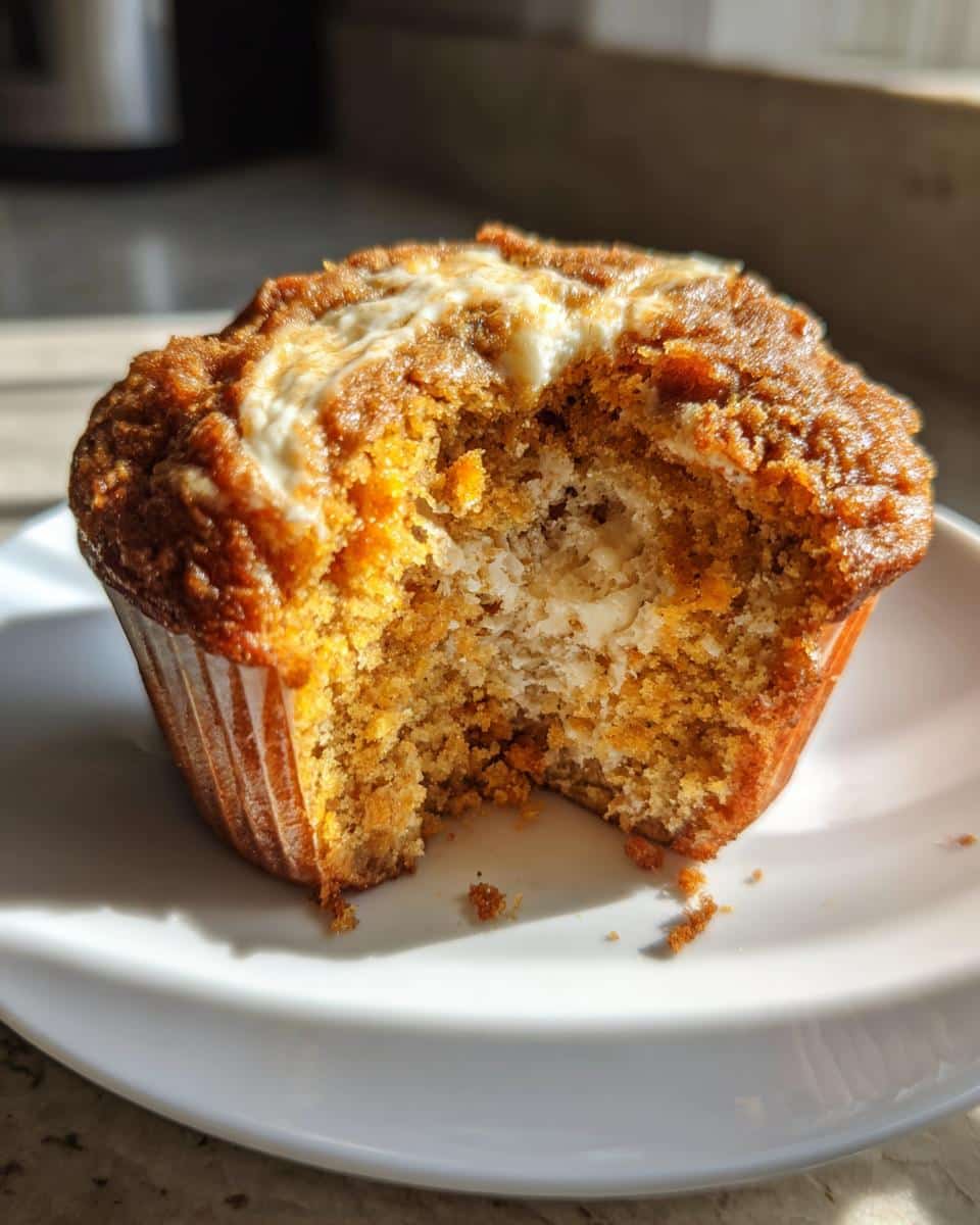 Pumpkin Cream Cheese Swirl Muffins - detail 3