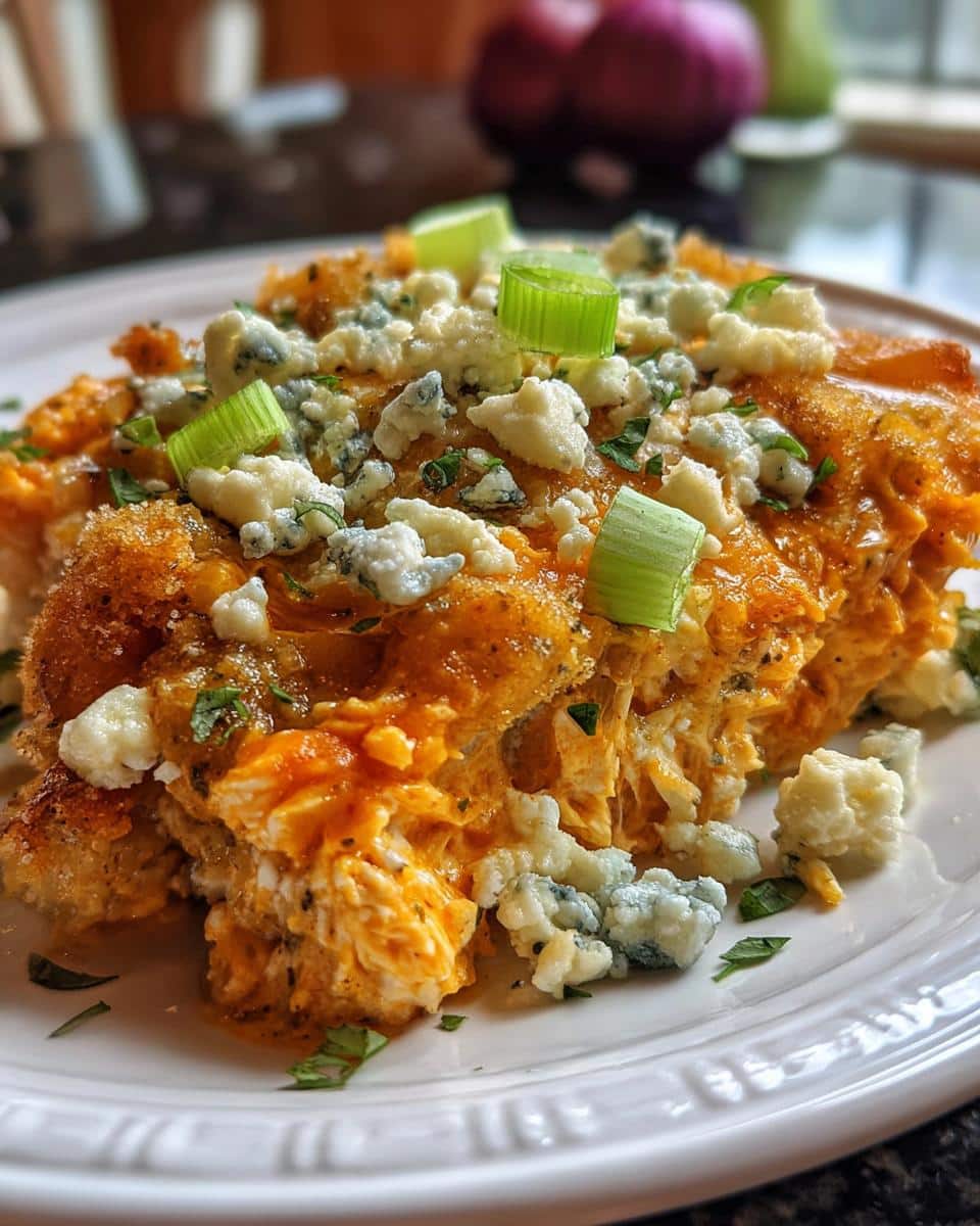 Savory Buffalo Chicken Casserole Recipe - detail 2