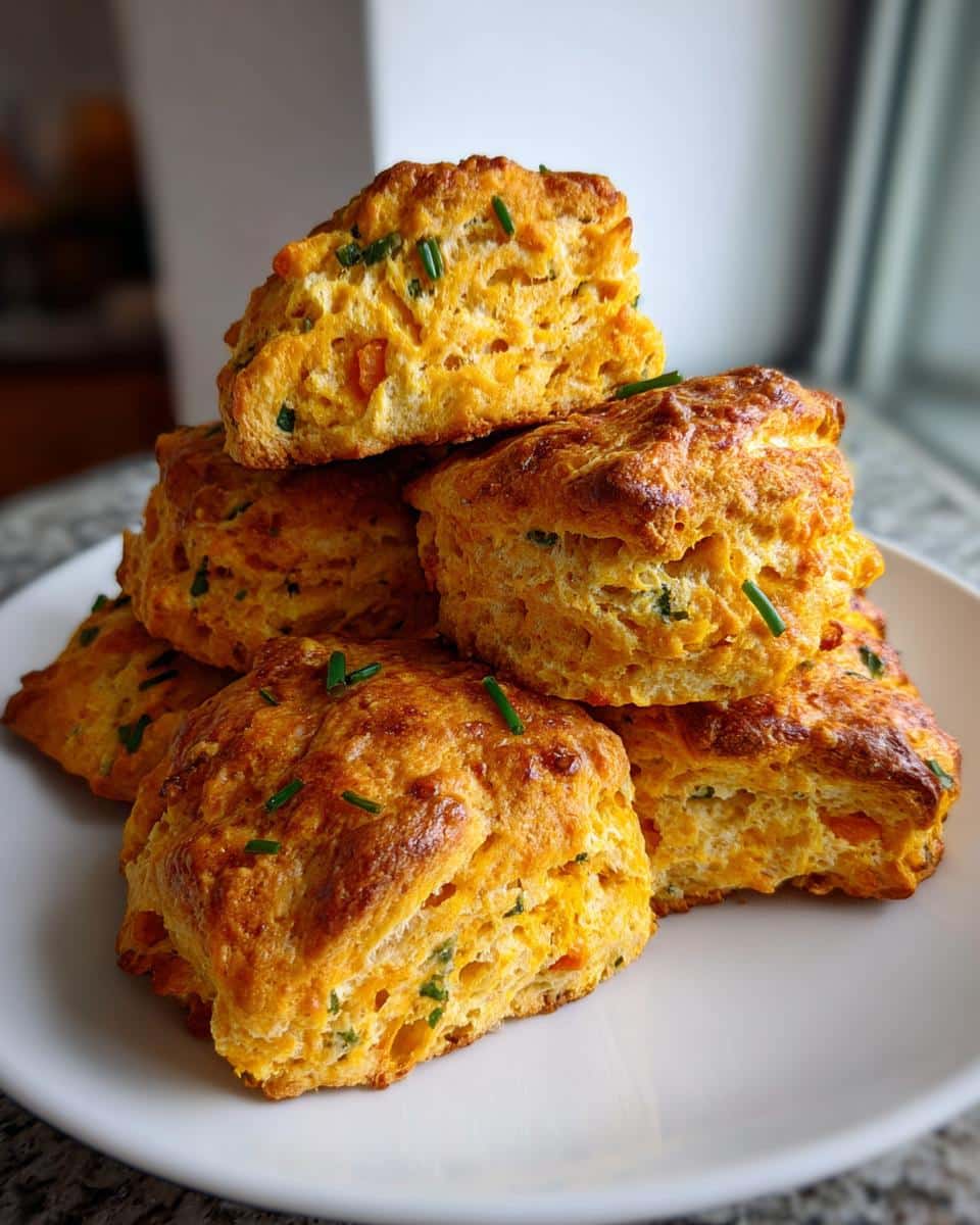 Savory Pumpkin and Cheddar Scones - detail 1