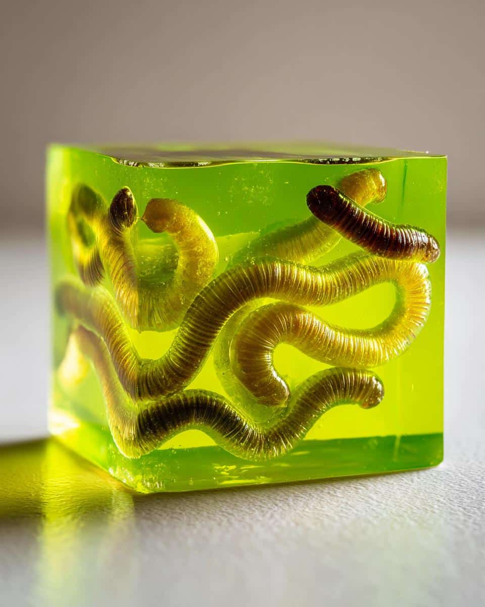 Spooky Worm Halloween Jello. - detail 2