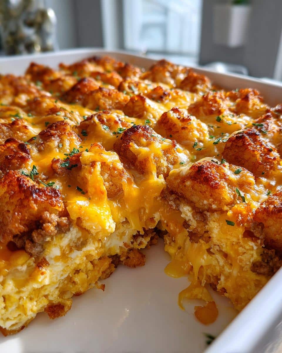 Tater Tot Breakfast Casserole - detail 1