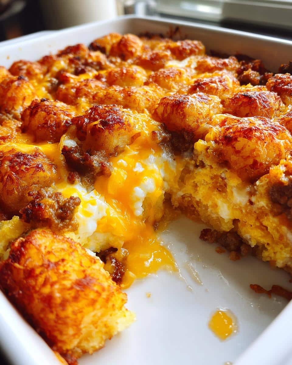 Tater Tot Breakfast Casserole - detail 3
