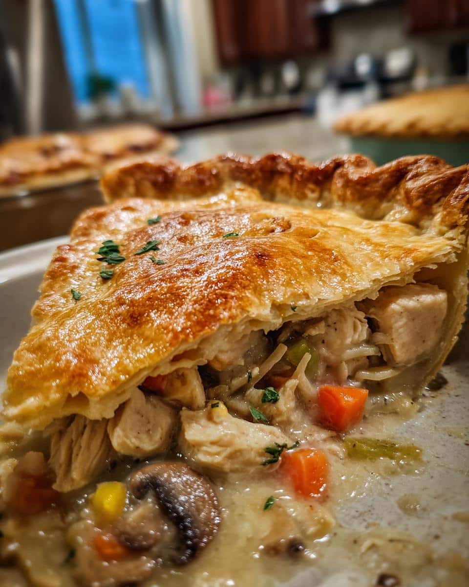 Turkey and Mushroom Pot Pie. - detail 3