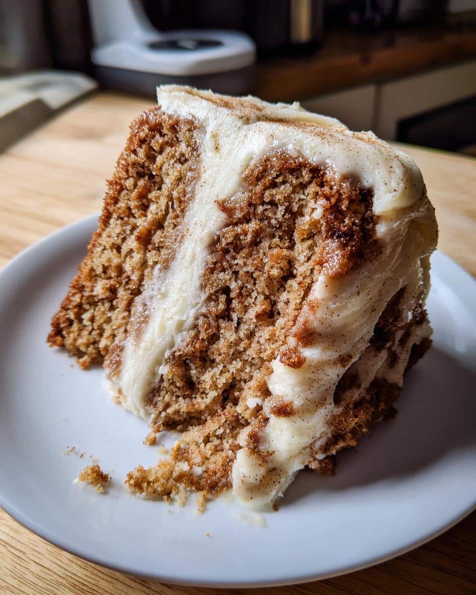 Applesauce Cake with Cinnamon Cream Cheese Frosting - detail 2