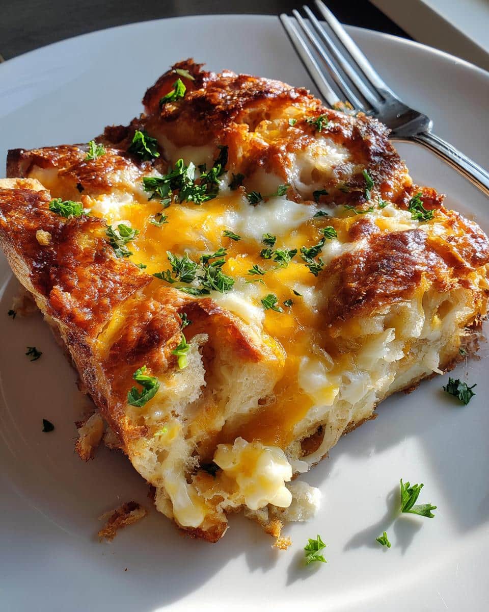 Cheesy Croissant Casserole - detail 1