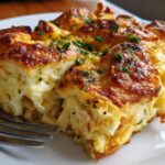 Cheesy Croissant Casserole