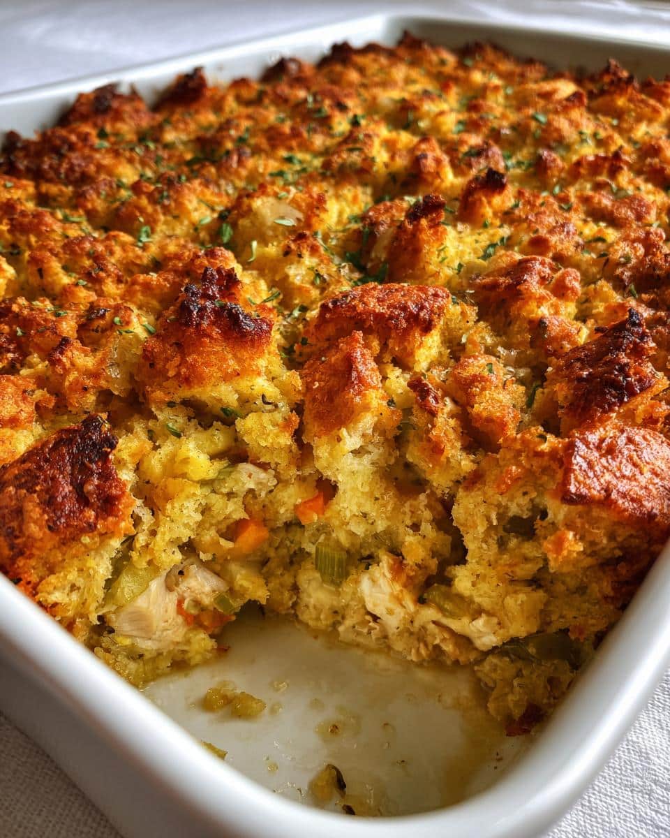 Chicken and Stuffing Casserole - detail 1
