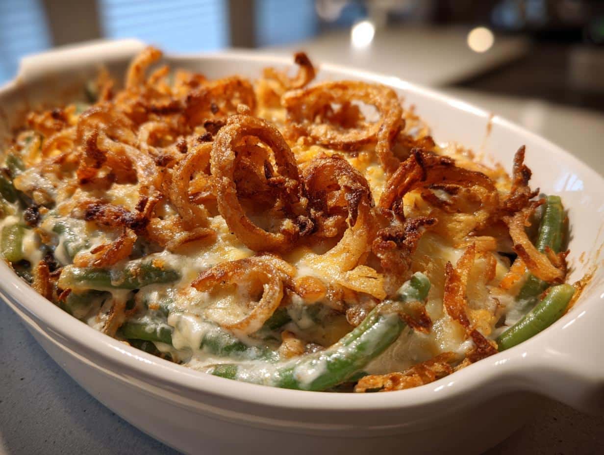 Classic Green Bean Casserole: 5-Ingredient Comfort Perfection