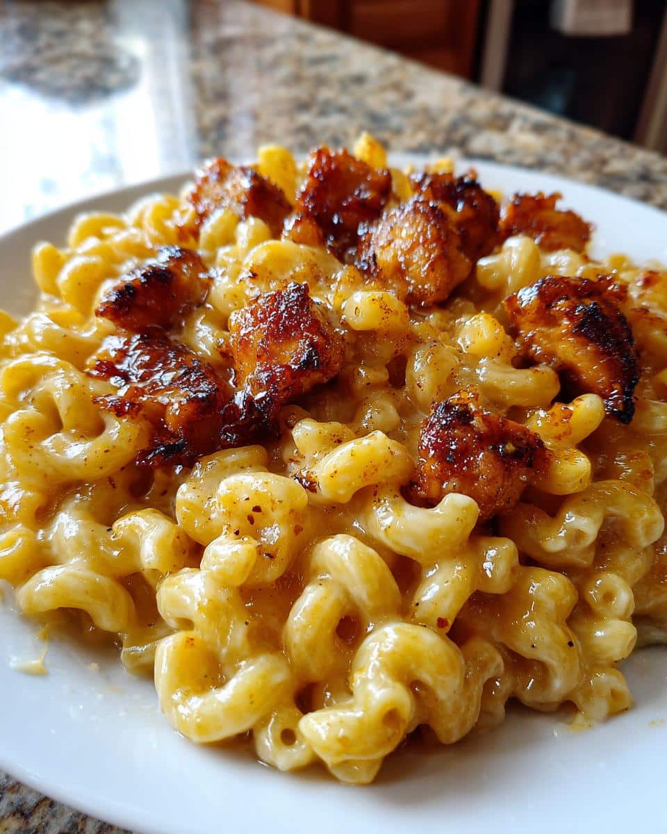 Creamy Honey Pepper Chicken Mac and Cheese Delight - detail 3