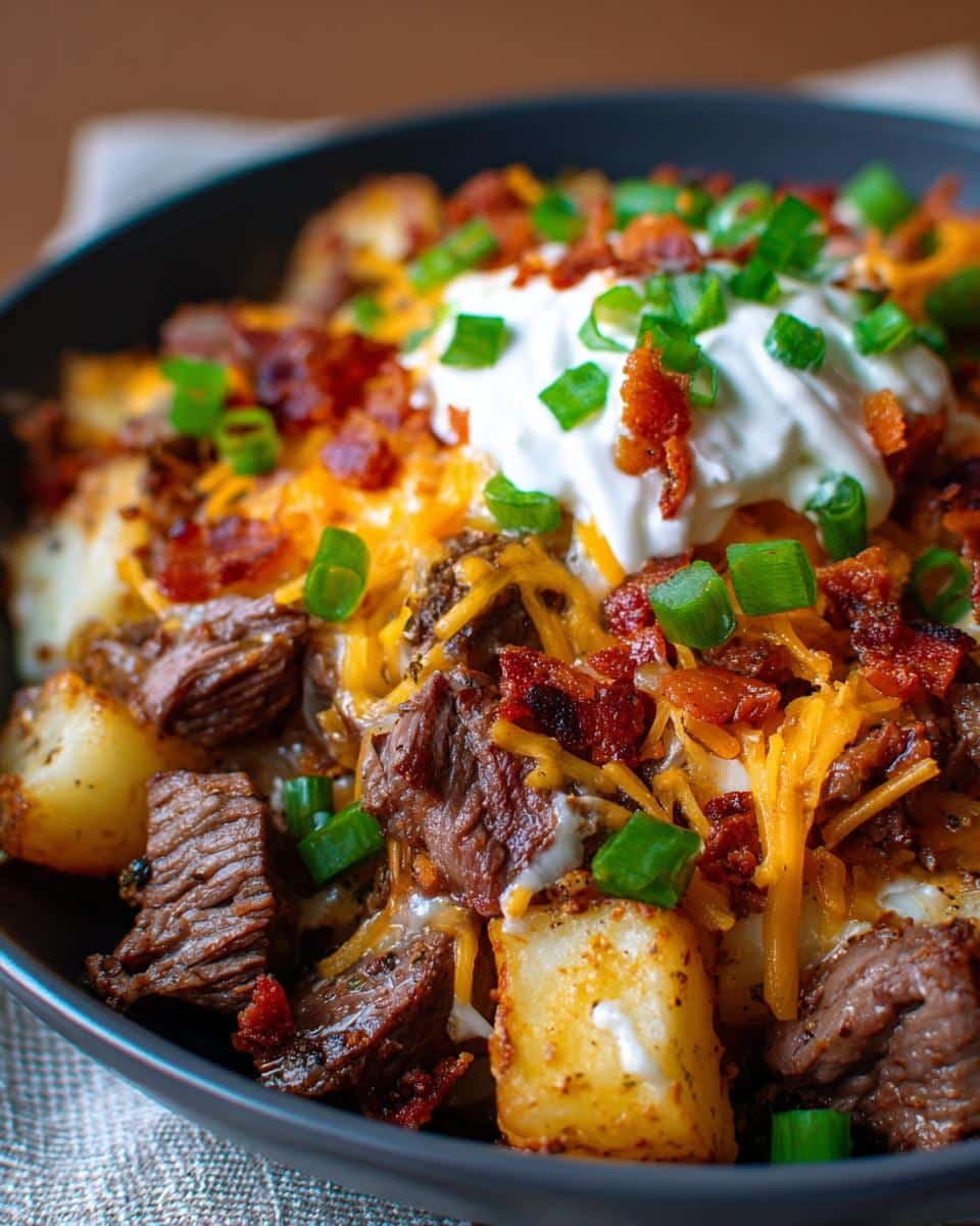 Crockpot Loaded Steak and Potato Bake - detail 4