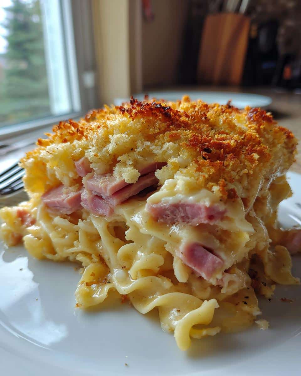 Ham and Noodle Casserole - detail 1